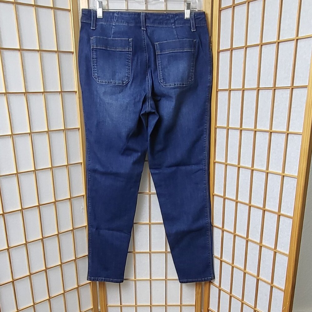 1822 jeans size 14 EUC cool-looking front patch pockets - Picture 3 of 9